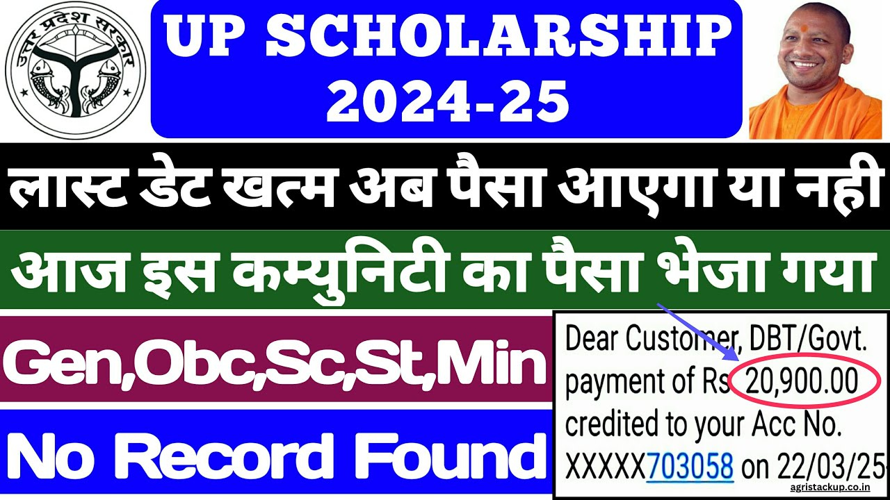 UP Scholarship Kab Tak Aayega 2025 class 12